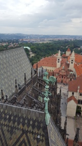 Views over Prague from the tower of St. Vitus' Cathedral